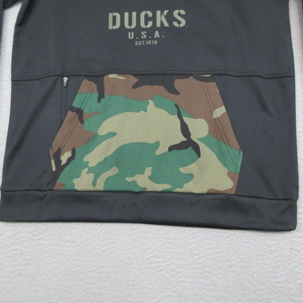 Oregon Ducks Sweatshirt Mens L Black NCAA Football Nike Dri Fit On Field Camo